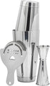 Professional Bartending Kit: Weighted Boston Shaker Tins, Hawthorne Strainer, and Japanese Jigger Cocktail Shaker Set