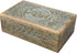 DharmaObjects Large Triple Moon Hand Carved Jewelry Trinket Keepsake Wooden Storage Box, Turquoise
