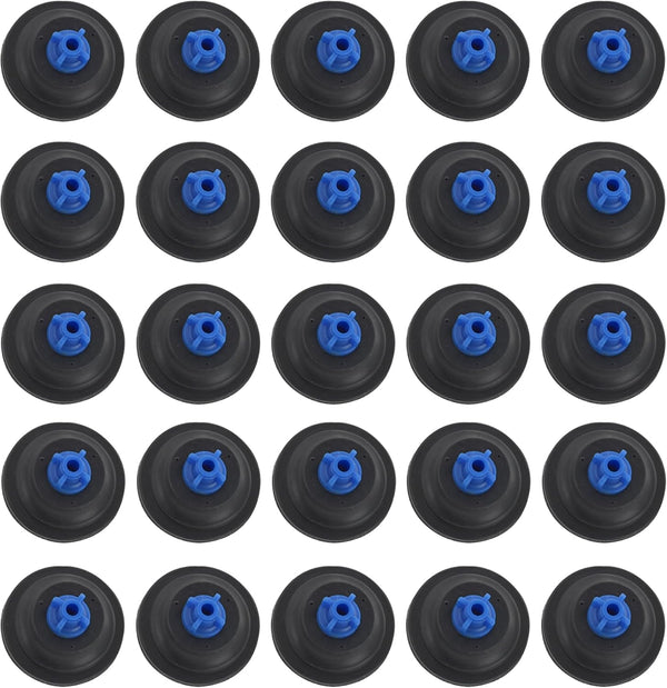 25 Pack Blue Tip Diaphragm Compatible with Wascomat, Huebsch, Speed Queen, Unimac Washing Machines, Replaces 823492,