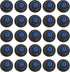 25 Pack Blue Tip Diaphragm Compatible with Wascomat, Huebsch, Speed Queen, Unimac Washing Machines, Replaces 823492,