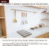 Angimio 8 Set- 7" 14" (7" 14") Bamboo Spice Rack Drawer Organizer - Pieces Wide Per Piece - Combine Pieces Into Wide