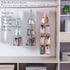 MURRI&MURRDI 1 Pack Hanging Handbag Organizer (Gray) for Closet, Purse Storage Holder with 8 Clear PVC Pockets