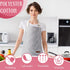 12 Handepo Pcs Cotton Aprons for Women Men with Pockets Soft Adjustable Bib Stripe Aprons for Cooking Kitchen Chef