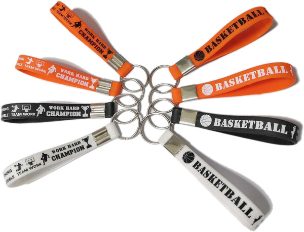 CupaPlay 24 PCS Basketball Keychains/Keyrings, Motivational Bulk for Teenagers, Basketball Party Favors