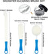 Boao 3 Pcs Decanter Cleaning Brush - Flexible Bottle Cleaning Brush Set with Cleaning Beads for Goblets and Glasses