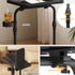 TB01BK091 TUTOTAK C Shaped End Table with Tiltable Surface, Adjustable Height Side Table, Slide Under Couch Table TV