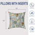 16x16 Inch, Set 2 Outdoor Throw Pillows Water Repellent Patio Pillows with Inners of for Patio Furniture Home Graden