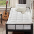 UNILIBRA Twin XL Cooling Mattress Pad, Quilted Fitted Protector with Deep Pocket, Ultra Soft Filling