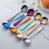 Broth Round Spoon Set, 8-Piece Reusable Stainless Steel Dinner Table Spoons for Cereal, Soup, Camping, Ramen