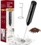 YSSOA Electric Milk Frother Handheld with Stainless Steel Stand Battery Operated Whisk