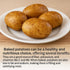 Microwave Potato Cooker, BPA-Free Plastic Rack for 4 Potatoes, Quick and Healthy Microwave Meal