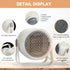Portable Small Space Heater, Fast Heating Ceramic 1000W Mini Heater with Fan Modes for Indoor Use, White