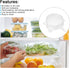 uxcell Silicone Stretch Lids, 3Pack 2.56" Round Container Lid, Reusable Silicone Covers for Cups, Bowls, Food, White