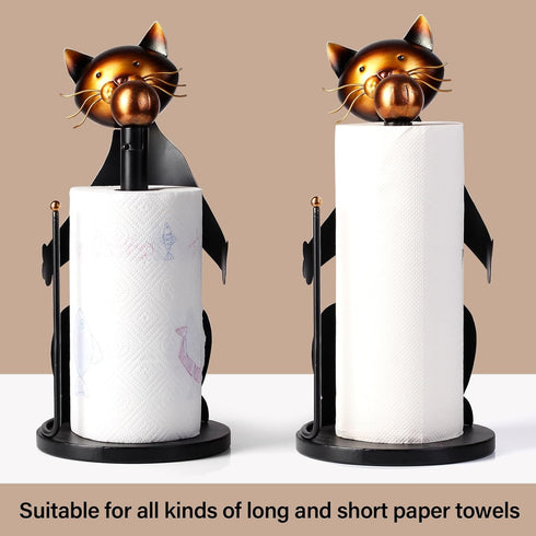 Countertop, Cat Paper Towel Holder Farmhouse Paper Towel Holder Stand for Kitchen Roll Organize,Paper Towel Holder