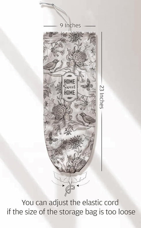 Moanlor Art Plastic Bag Holder Hand Drawn Style Grocery Bag Holder Organizer Flowers Birds Pattern Shopping Trash Bag