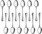 New Star Foodservice 58208 Slimline Pattern Serving Spoon, 8.4-Inch, 18/0 Stainless Steel, Set of 12