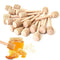 20 Pcs Honey Sticks Mini Honey Dipper, 3inch Wooden Honey Comb Honey