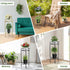 2 23.4" H HOMEXIN Plant Stand Indoor, Tier Metal Tall Plant Stands Multiple Plant Rack Holder, Heavy Duty Rustproof