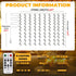 Curtain Light for Bedroom, 200LED 6.6x6.6ft Warm White Fairy String Light for Wedding Party