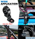 ATV Whip Light Mount, Sturdy Aluminum Alloy Flag Mount, 360° Rotating Adjustable Light Bar for ATV UTV Motorcycle