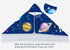 30" 50 Bonsai Tree Spaceman Hooded Beach Towel for Kids, Cute Space Man Bath Towel with Hood, Boy Microfiber Super