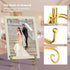 6 Pack 3 Size Iron Display Stand, Gold Easel Plate Display Photo Holder for Pictures, Decorative Plates, Books
