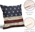 Independence Day American Flag Throw Pillow Covers, Set of 2, 18X18 Inches, Patriotic Stripes for Home Decor