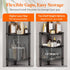 3 34 24 75 cm/13 9.5 29.5 inch Lifewit Floor Standing Shower Caddy Corner, Tier Plastic Shower Stand Rack