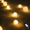 myCozyLite LED Globe String Lights Plug in Blinking Lights 20 Warm White Lights