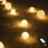 myCozyLite LED Globe String Lights Plug in Blinking Lights 20 Warm White Lights