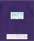 Unique Industries Plastic Table Skirt, Purple, 29" x 14"