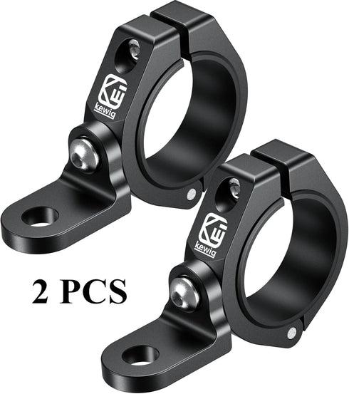 BRCOVAN 2PCS UTV Whip Light Mount, Solid Aluminum Alloy Off-Road LED Light Bar Mounting Bracket, 360° Adjustable