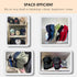 HAYVAN Hat Stand for Baseball Caps Display and Organizer - 2 Pack Holds 14 Caps, No Install Frosted Clear Acrylic
