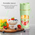 Glass Portable Blender for Smoothies and Shakes, USB-C Rechargeable, 15oz/450ml Mini Cordless Maker for Home, Travel,