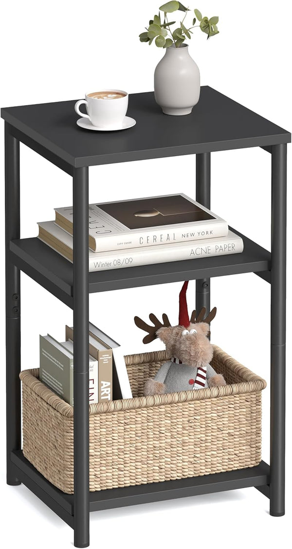 VASAGLE Side Table, Small End Table, Tall Nightstand for Living Room, Bedroom,