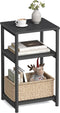 VASAGLE Side Table, Small End Table, Tall Nightstand for Living Room, Bedroom,