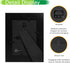 FrameWorks 2-Pack Black Wooden Picture Frames, 4” x 6” with Luxury Wide Molded Edges and Tempered Glass