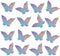 Anti-Collision Window Stickers for Birds, Glass Decals Clings to Stop Bird Strikes, 16 Pieces Butterfly