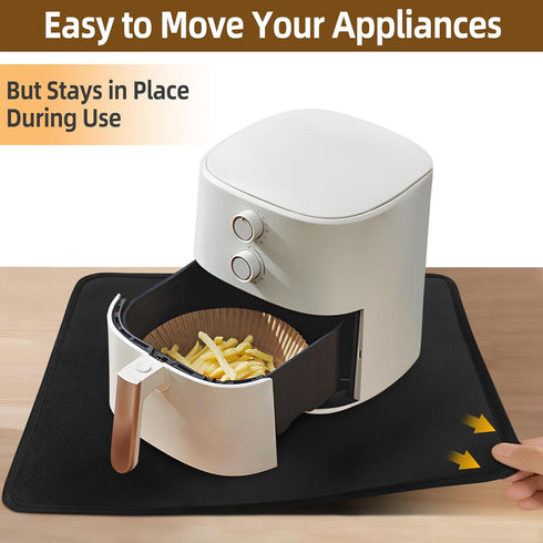 Heat Resistant Hot Pads for Kitchen, 16 x 24 Inches Silicone Mats for Countertop, Protector Under Air Fryer, Toaster