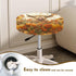 2 Pack 14-16 inch Kuiaobaty Fall Decorations Stool Covers Round Round Bar Stool Covers Cute Highland Cow Pumpkin Print