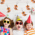 40 Pack Cute Smile Tiger Keychains - Wild Animal Party Favors, Safari Animal Party Favors, Baby Shower Return Gifts