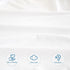 2 Pack 8" Crib Mattress Protector Waterproof Crib Sheets Fitted Mattress Pad Cover Soft Terry Breathable Fit