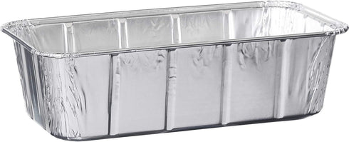 PLASTICPRO 10 Pack Disposable Loaf Pans, 2 Lb Aluminum Tin Foil Bakeware for Baking Cakes, Bread, Meatloaf