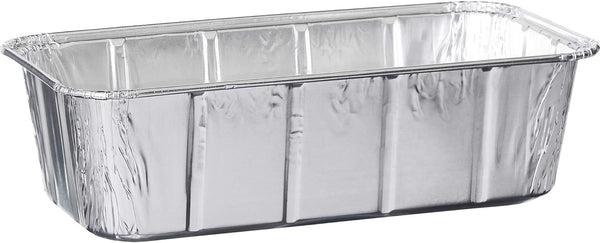 PLASTICPRO 10 Pack Disposable Loaf Pans, 2 Lb Aluminum Tin Foil Bakeware for Baking Cakes, Bread, Meatloaf
