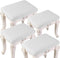 HFCNMY Stool Covers Rectangle,4 Pack Stretch Rectangle Bar Stool Covers Jacquard Vanity Stool