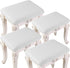 HFCNMY Stool Covers Rectangle,4 Pack Stretch Rectangle Bar Stool Covers Jacquard Vanity Stool