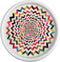 French Bull Lazy Susan Round Rotating Melamine Kitchen Organizer-Platter, 9-inch Ziggy
