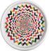 French Bull Lazy Susan Round Rotating Melamine Kitchen Organizer-Platter, 9-inch Ziggy
