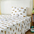 3-Piece Set Twin Size Bed Sheet by Coukouchyi, Soft & Breathable Kids Fitted & Flat Sheet for Boys with Deep Pocket