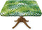 RenteriaDecor Summer Square Palm Leaves Fitted Tablecloths, Watercolor Tropical Plant Leaf Print Elastic